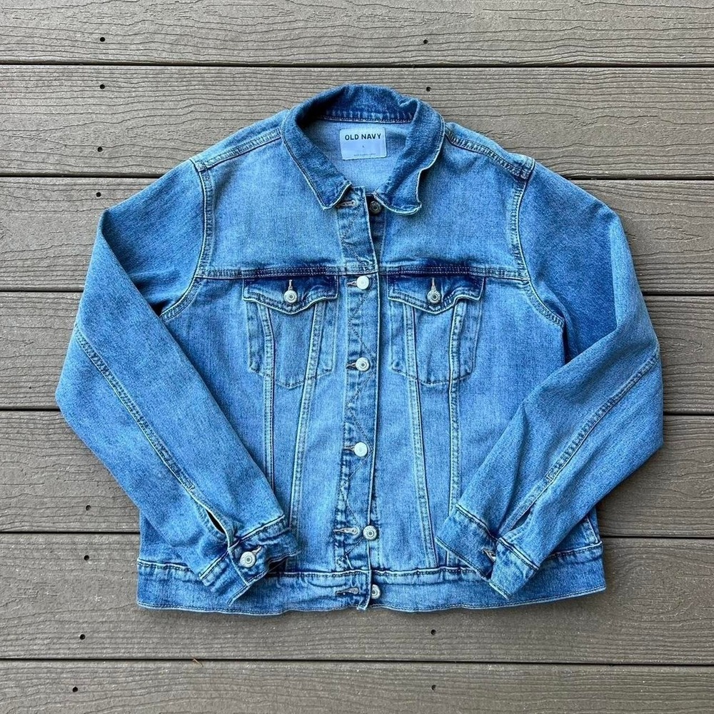 Old Navy Denim Trucker Jacket Women's Size‎ Large